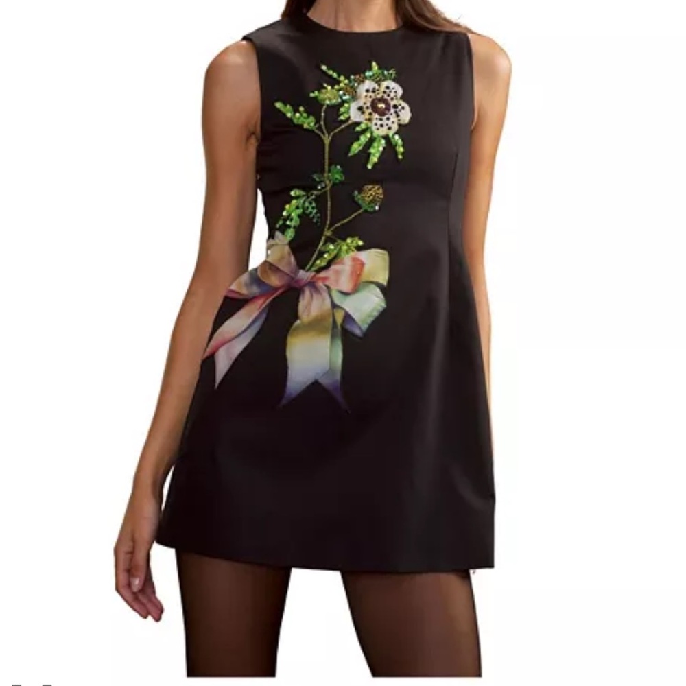 Cynthia Rowley Embellished Cotton Minidress size 4 NWT